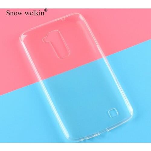 For LG K10 2016 Transparent Silicone Soft TPU Phone Case For LG K10 LTE K430 K430ds K420N 5.3 inch Ultra Thin Cases Back Cover