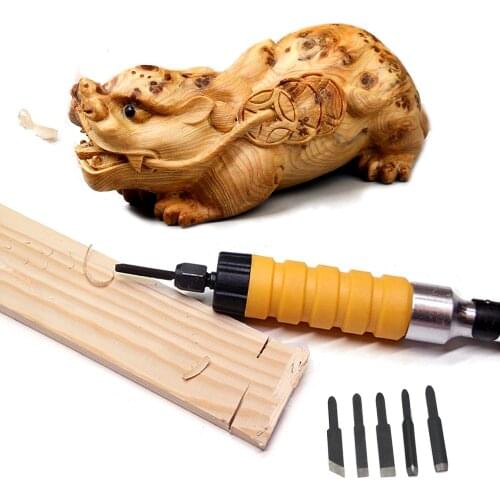 Electric Carving tool electric chisel woodworking chisel root carving tool carpenter graving tool chisel