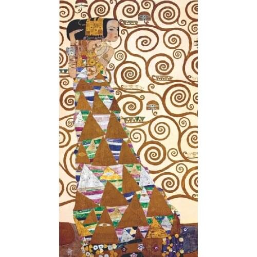 European decorative canvas oil painting picture print beautiful lady art painting picture from klimt art