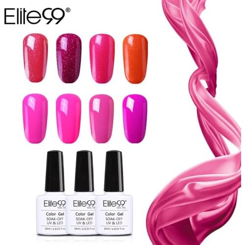 Elite99 10ml Magenta Series Nail Gel Varnish Soak Off Nail Gelpolish Semi Permanent Nail Polish Gel Lacquer Pick 1 From 36 Color