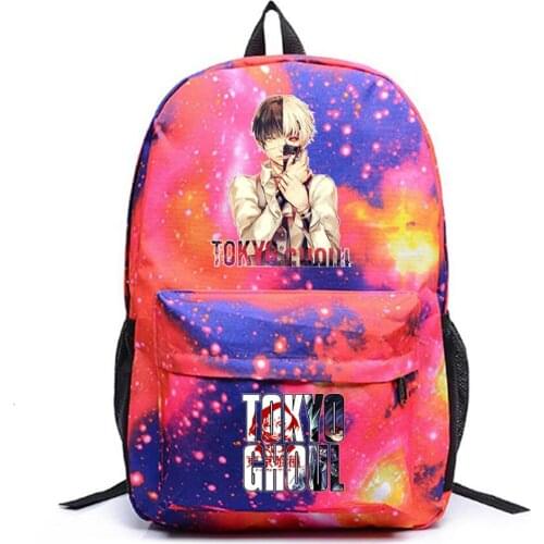 Anime Tokyo Ghoul Backpack Canvas Schoolbag Casual Packsack High Quality Teenger Unisex Student Travel Laptop Bag