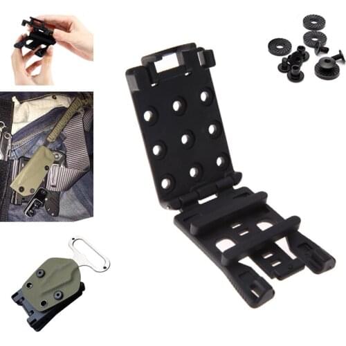 K sheath Waist Clip Back Kydex Tool scabbard Kit Attach Clamp Belt Flashlight Outdoor Fish bushcraft Knife Hunt Camp Hike spike