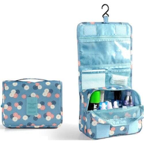 Multipurpose Travel Wash Bag Portable Waterproof Storage Bag Lady Folding Bathroom Hanging Cosmetic Bag