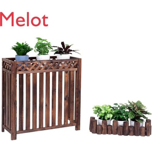 Air conditioner outside machine rack flower stand decoration balcony outdoor outdoor host shelter air conditioner outer cover an
