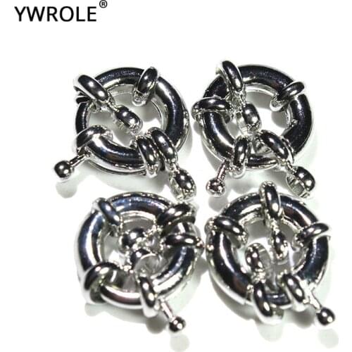 Wholesale 10PCS Zinc Alloy Silverly 13 MM Claps Hooks For Jewelry Making Fit DIY Necklace Bracelet Jewelry Findings Hardware