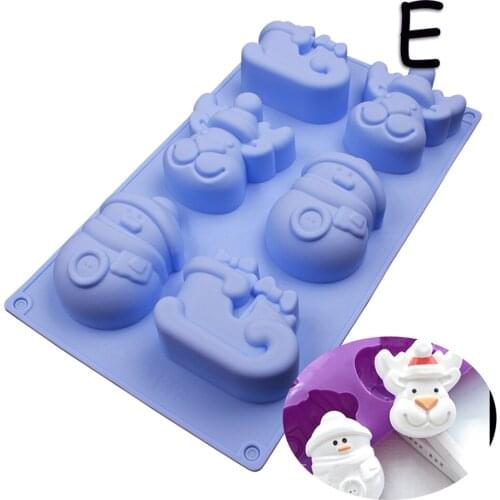 Christmas Winter Mold Silicone Fondant Cake mold Baking Tool Cake Decoration DIY Chocolate Mold Baking Mold Soap Mold