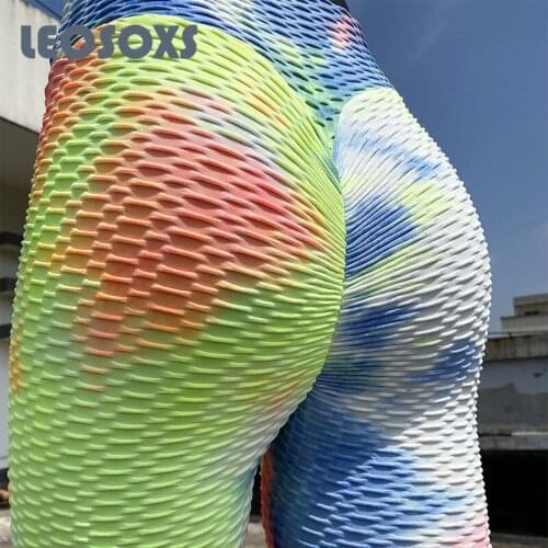 Yoga Pants Women Autumn/Winter Thickened Ink Halo Dyeing Outdoor Sport Pants Sweat Absorption Exercise Yoga Pants Leggings