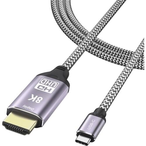 USB4 USB-C Type-C Source to HDMI 2.0 Display 8K UHD 4K DP to HDMI Male Monitor Cable Connector 1.8m 6ft