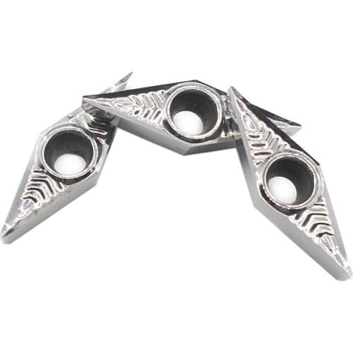 VCGT160404 AK H01 10pcs Aluminum cutter blade Insert Cutting Tool turning tool CNC Tools AL +TIN Alloy wood