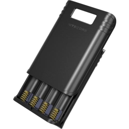 100% Original NITECORE F4 Four -slot Flexible power bank Battery charger apply to Li-ion/IMR: 18650