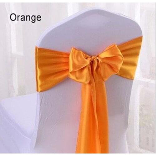 MARIOUS Factory Price! 100pcs Stain chair sash 17*275cm for wedding decoration Free Shipping