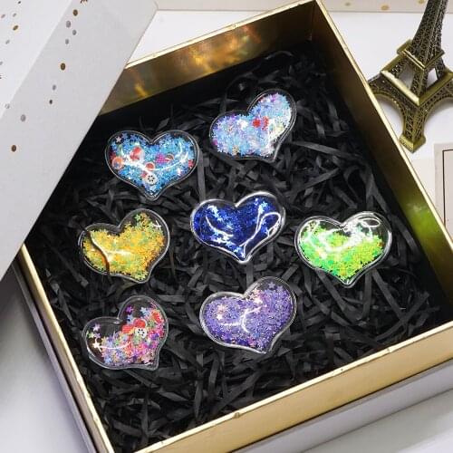 10Pcs/lot 50mm Transparent PVC Star Filling Shakers Applique for DIY Crafts Headwear Hair Clips Bow Decor Accessory