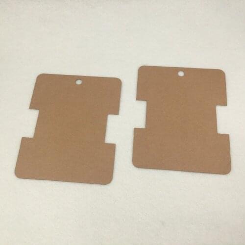 100pcs 13*10.4cm Kraft Brown Hair Clip Cards Paper Jewelry Display Card Blank Hair Accessory Hairpin Packaging Cards