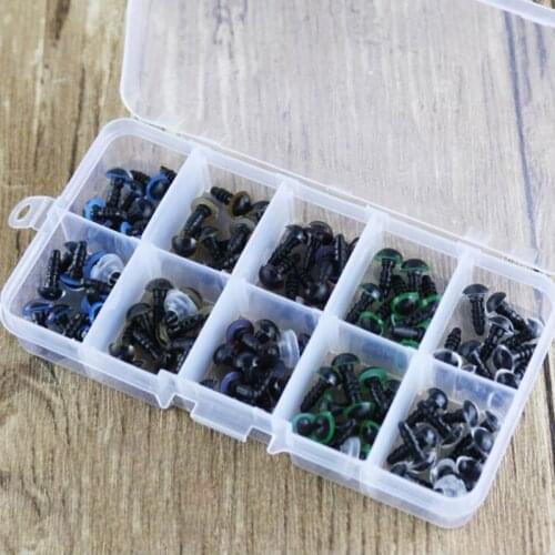 100PCS Plastic Safety Eyes Colour Toys Teddy Bear Doll Animal Toy Craft Screw For Doll Toy Bear Plush Animals Safety Eyes