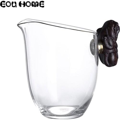 300ml Heat-resistant Glass Teacup Exquisite Handmade Transparent TeaCups Chinese Kung Fu Tea Sets Tea Ceremony Cup and Saucer