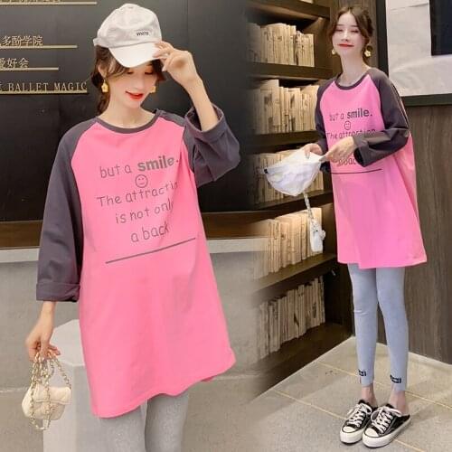 994# Maternity Clothes Spring Autumn Cotton Pregnant Women Suit Clothes for Pregnant Women Pants Suit
