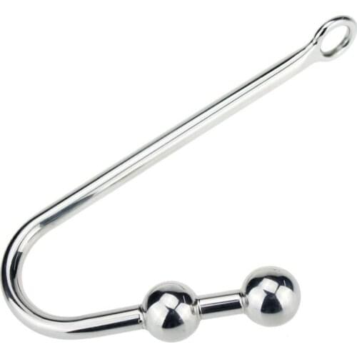 30*250mm Stainless Steel Anal Hooks Metal Butt Plug Strap On Anal Balls Sex Toys For Men&Women Adult Products Chastity Device