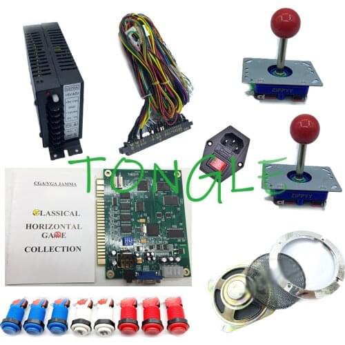 Arcade game 60 in 1 Game DIY kit PCB Complete fittings for Arcade JAMMA games with Arcade Joystick Microswitch Buttons 2 Players