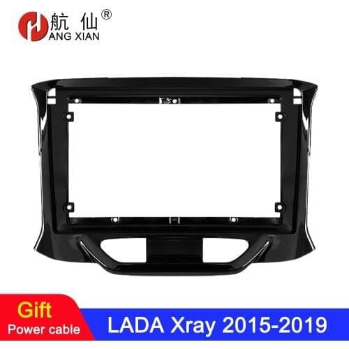HACTIVOL 2 Din Car Radio Fascia frame for LADA X ray Xray2015-2019 car DVD gps Panel Dash Kit Installation Frame Trim Bezel