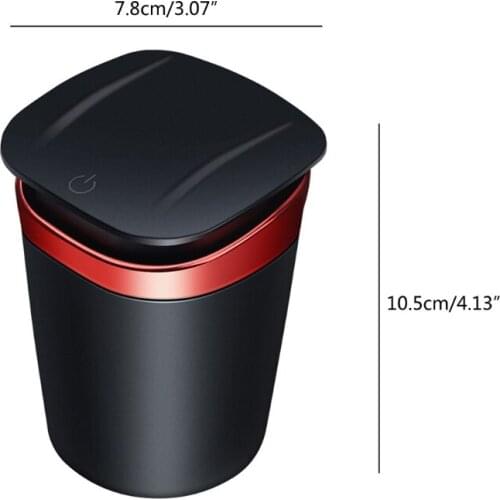 G5AD Car LED Ashtray with Detachable Lid Creative Portable Ashtrays with LED Light Decorative， Coin Storage Cup Container