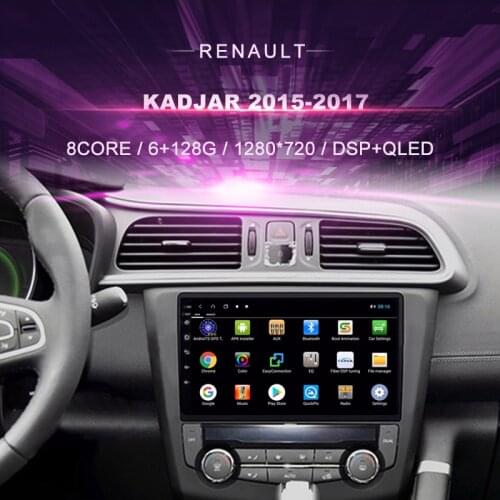 Car DVD for Renault Kadjar( 2015-2017) Car Radio Multimedia Video Player Navigation GPS Android 10.0 double din