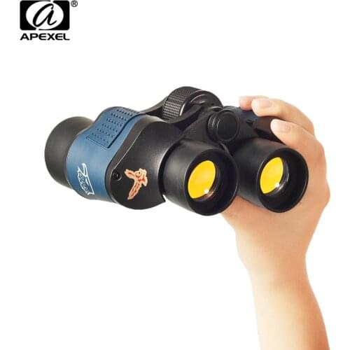 APEXEL Night Vision 60X60 Binoculars High Clarity Telescope Hd 10000M High Power For Outdoor Hunting Optical Lll binocular Fixed