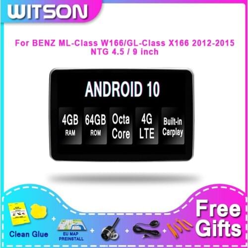 WITSON BIG SCREEN Android 10.0 4G+64GB For ML-Class W166/GL-Class X166 2012-2015 (NTG4.5)
