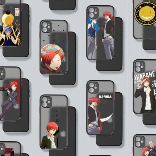 Karma akabane assasination classroom Phone Case For iphone 12 11 8 7 plus mini x xs xr pro max matte transparent cover