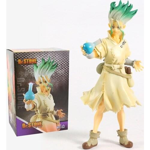 Dr. STONE Senku Ishigami PVC Figure Collectible Model Toy Figure of Stone World Kingdom of Science Figurine