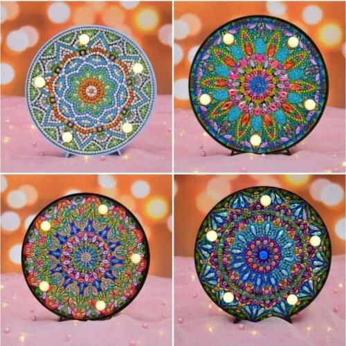EverShine DIY LED Light Diamond Painting Diamond Embroidery Sale Mandala Diamond Mosaic For Childrens Gift Handmade Gift