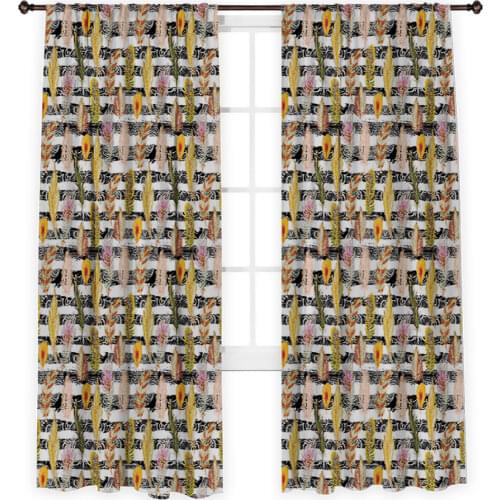 Henge Home Curtains In The Living Room On The Window