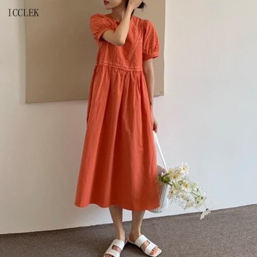 ICCLEK Long Sleeve Summer Dresses