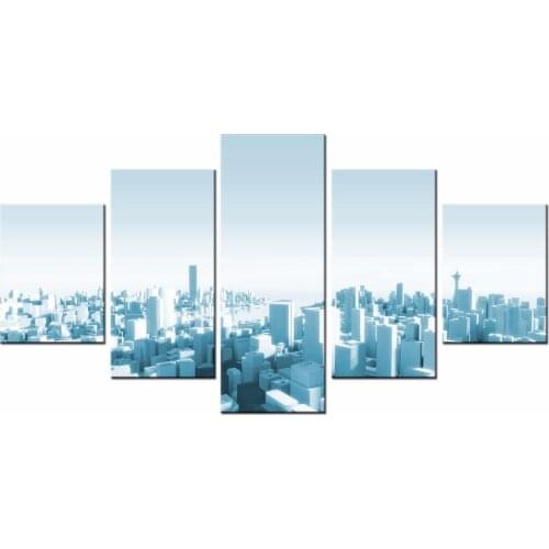 Wholesale 5 Panel Beautiful city view Wall Pictures for Living Room Picture Print Painting On Canvas Wall Art Home Decor/City-79