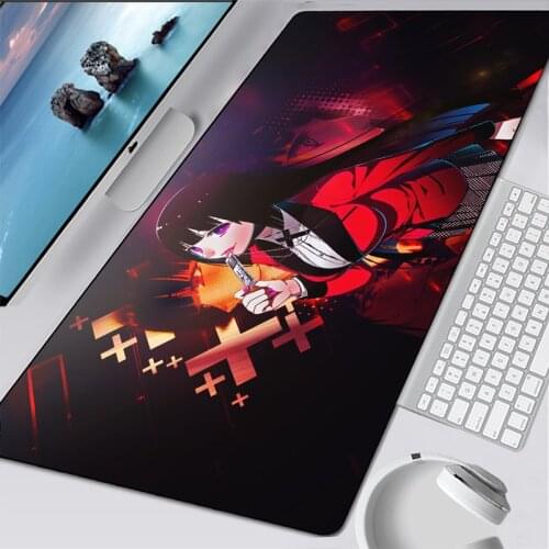 Cool New Anime Kakegurui Yumeko Jabami DIY Design Pattern Game mousepad Large Mouse Pad Keyboards Mat laptop manga mouse pad