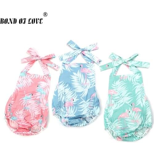 Newborn Infant Girls Rompers Clothes Summer Backless Baby Romper Casual Cute Outfits Infant Baby Clothing Costume