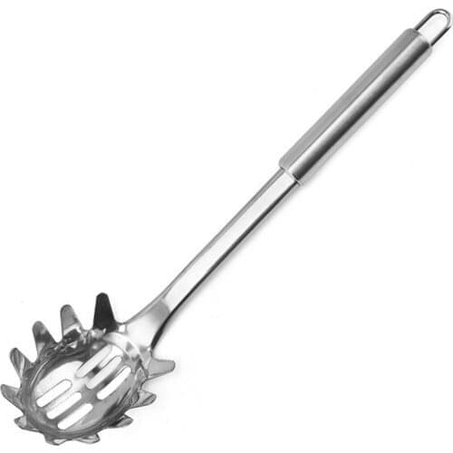 Pasta Scoops Pasta Noodle Spoon Pasta Scoop colander Noodle Spaghetti Ladle Slot Spoon Stainless Steel Colander Kitchen Gadget