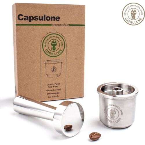 Capsulone Refillable capsule pod resuable Filter cup fit for illy X Y TYPE Coffee Machine Metal Stainless Steel Coffee capsule