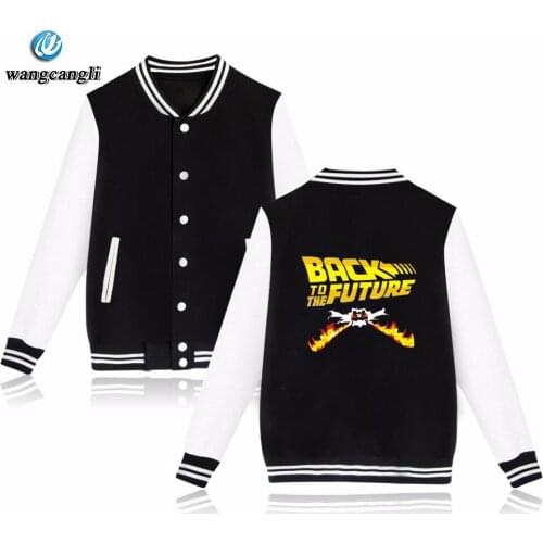 High Quality Latest Back To The Future Design Fashion Sweatshirt Unisex/Men Baseball Jacket Harajuku Tracksuit Brand Clothing