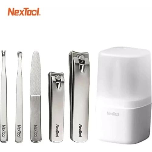 Nextool Nail Clipper Set Nail Stainless Steel Dead Skin Push Ear Scoop Nail File With Storage Box Manicure Beauty Tools