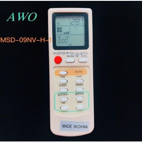 New MSD-09NV-H1 Air Conditioning Remote Controller For Mitsubishi MSD-09NV MSH-12NV MSH-J09NV 09NV 18NV MO9 EG6D EG6C EG7M