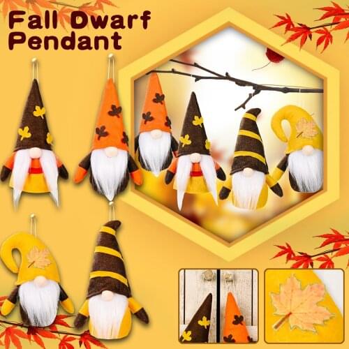Fall Gnomes Plush Toys Autumn Halloween Gnome Plush Thanksgiving Decorations Toys Children Doll for Kid Baby Birthday Gifts