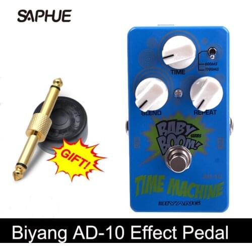 Biyang AD-10 BABY BOOM TIME MACHINE Analog Delay Effect Electric Guitar Pedal with Pedal Connector