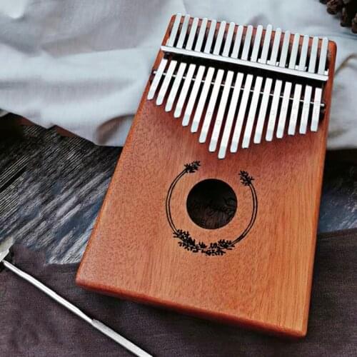 17 Keys Kalimba Mahogany Thumb Piano Music Keyboard With Great Sound Mini Piano High-Quality Wooden African Kalimba Finger Piano