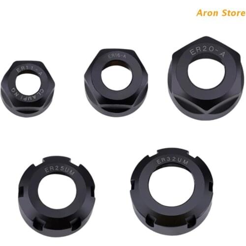 Practical ER11-ER32 A UM Precision ER Nut Tool Frame Nut Engraving Machine Tool Lathe Spring Collect Nut Clamping