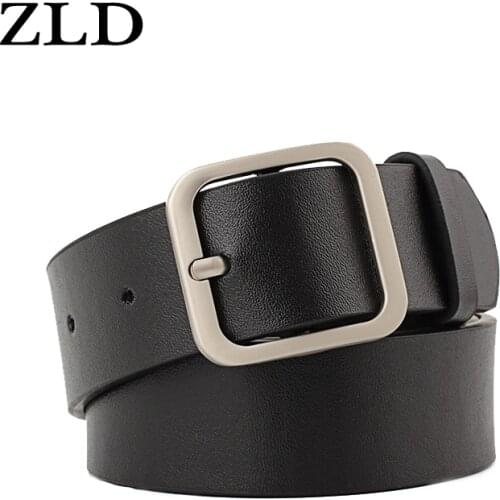 ZLD new ladies belt buckle personality fashion simple atmosphere Korean version of the trend of wild high-end designer belt