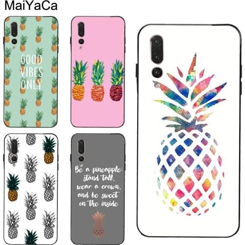 Luxury Pineapple Watercolor Case For Huawei P30 Pro P20 P40 Mate 20 Lite P Smart 2019 Nova 5T Honor 8A 8X 9X 10i 20