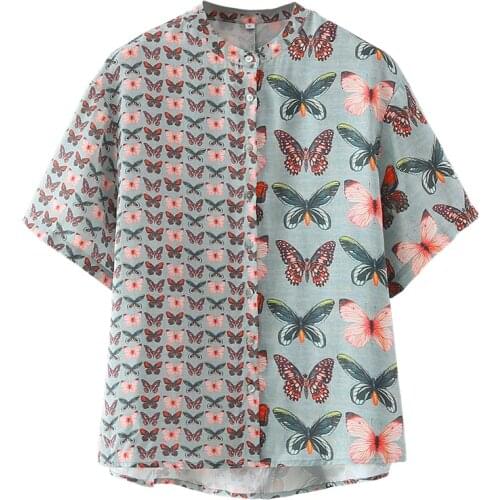 JC·KILIG 2021 Printed Lapel Short Sleeve Shirt TB21005