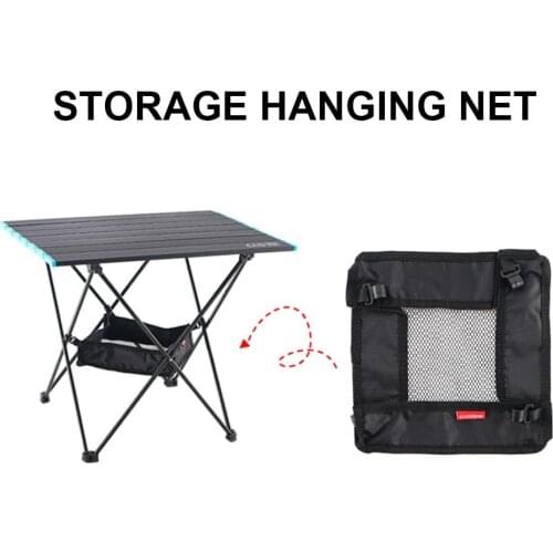 Outdoor Folding Table Mesh Net Large Capacity Hanging Storage Bag For Picnic Camping Accessories Oxford Cloth Bag