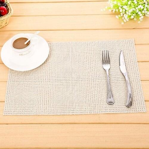 Modern Style Tableware Mats Pads Kitchen Table Mats PVC Table Napkin Decorative Placemats For Dining Table