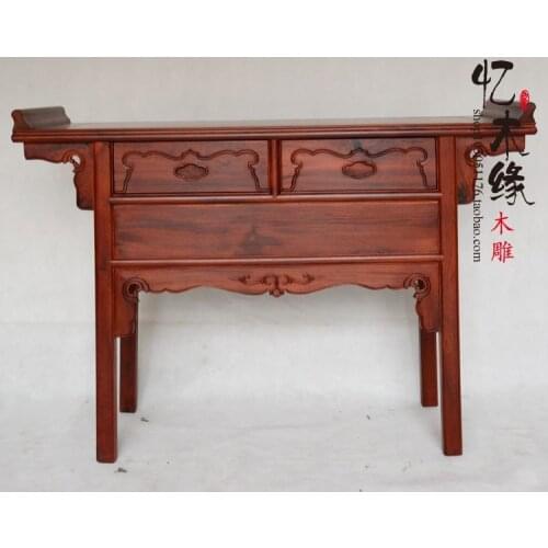 Suanzhimu wood Buddha altar altar Chinese table for antique mahogany table